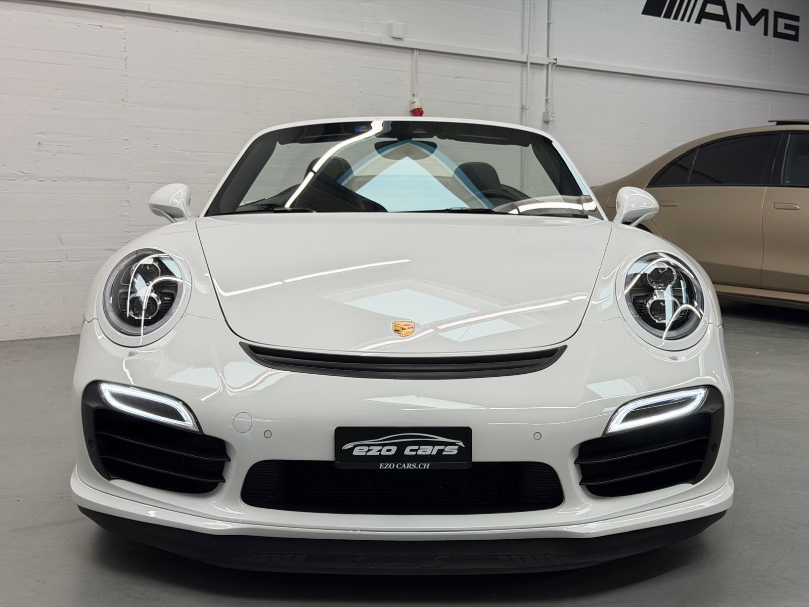 PORSCHE 911 Turbo S Limited White&Bronze TechArt 620PS Performance Cabrio PDK (2Jahre Garantie/Frisch ab Service)-image-5