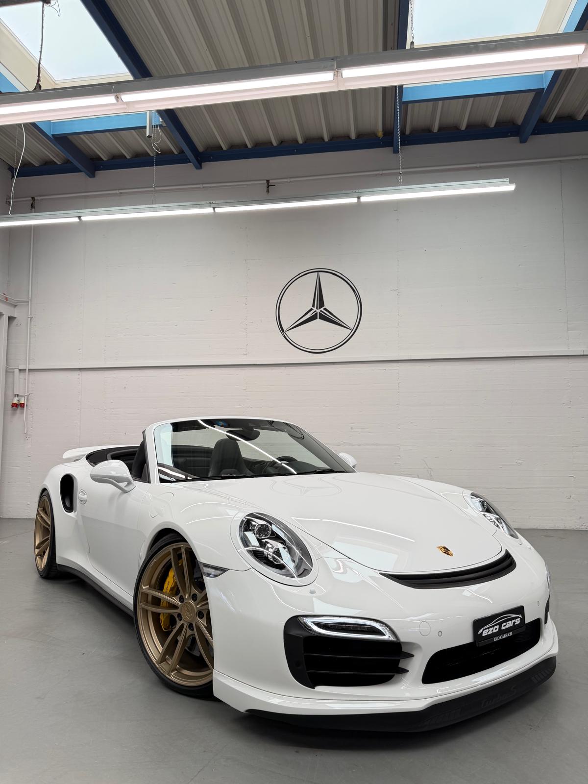 PORSCHE 911 Turbo S Limited White&Bronze TechArt 620PS Performance Cabrio PDK (2Jahre Garantie/Frisch ab Service)-image-7