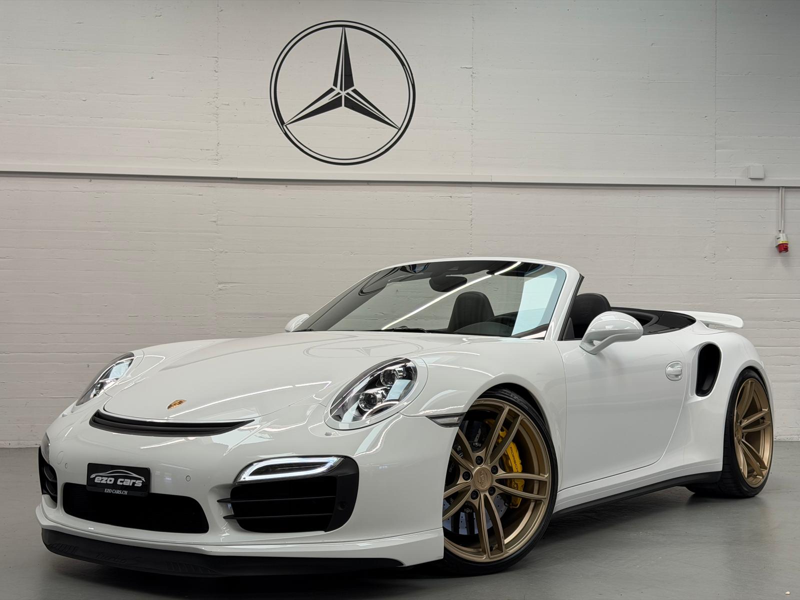 PORSCHE 911 Turbo S Limited White&Bronze TechArt 620PS Performance Cabrio PDK (2Jahre Garantie/Frisch ab Service)-image-1