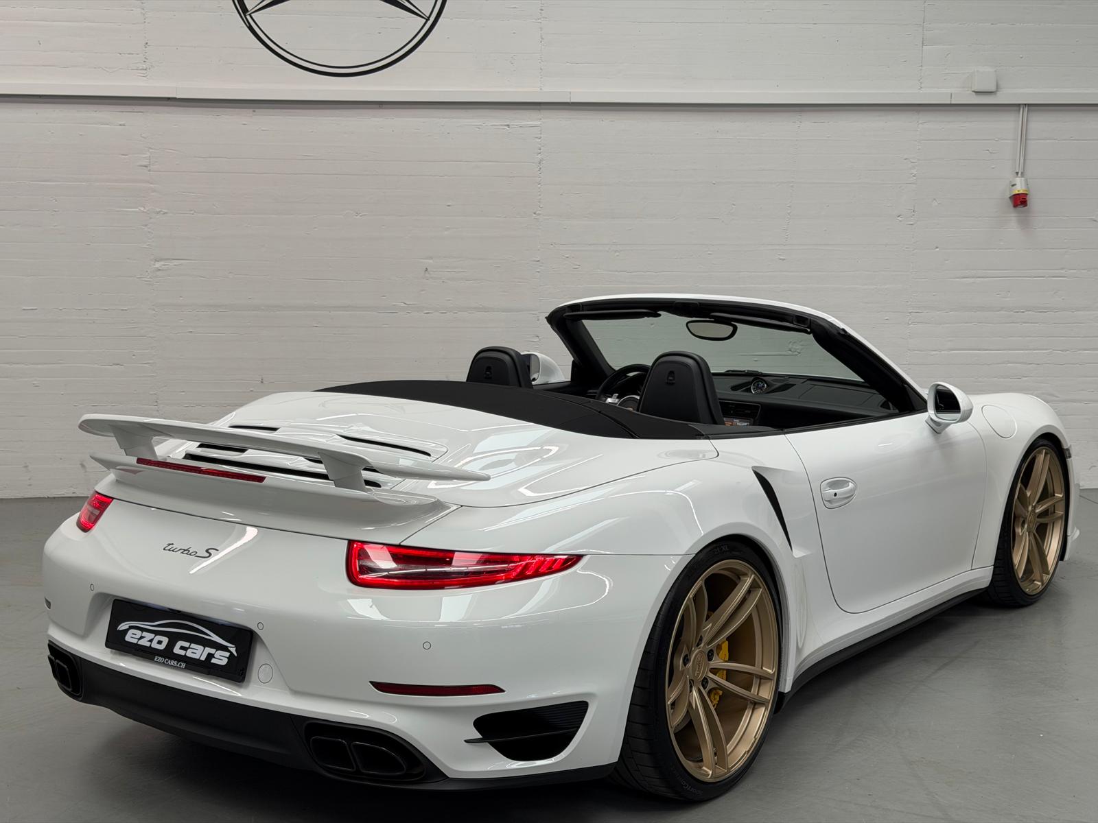 PORSCHE 911 Turbo S Limited White&Bronze TechArt 620PS Performance Cabrio PDK (2Jahre Garantie/Frisch ab Service)-image-10
