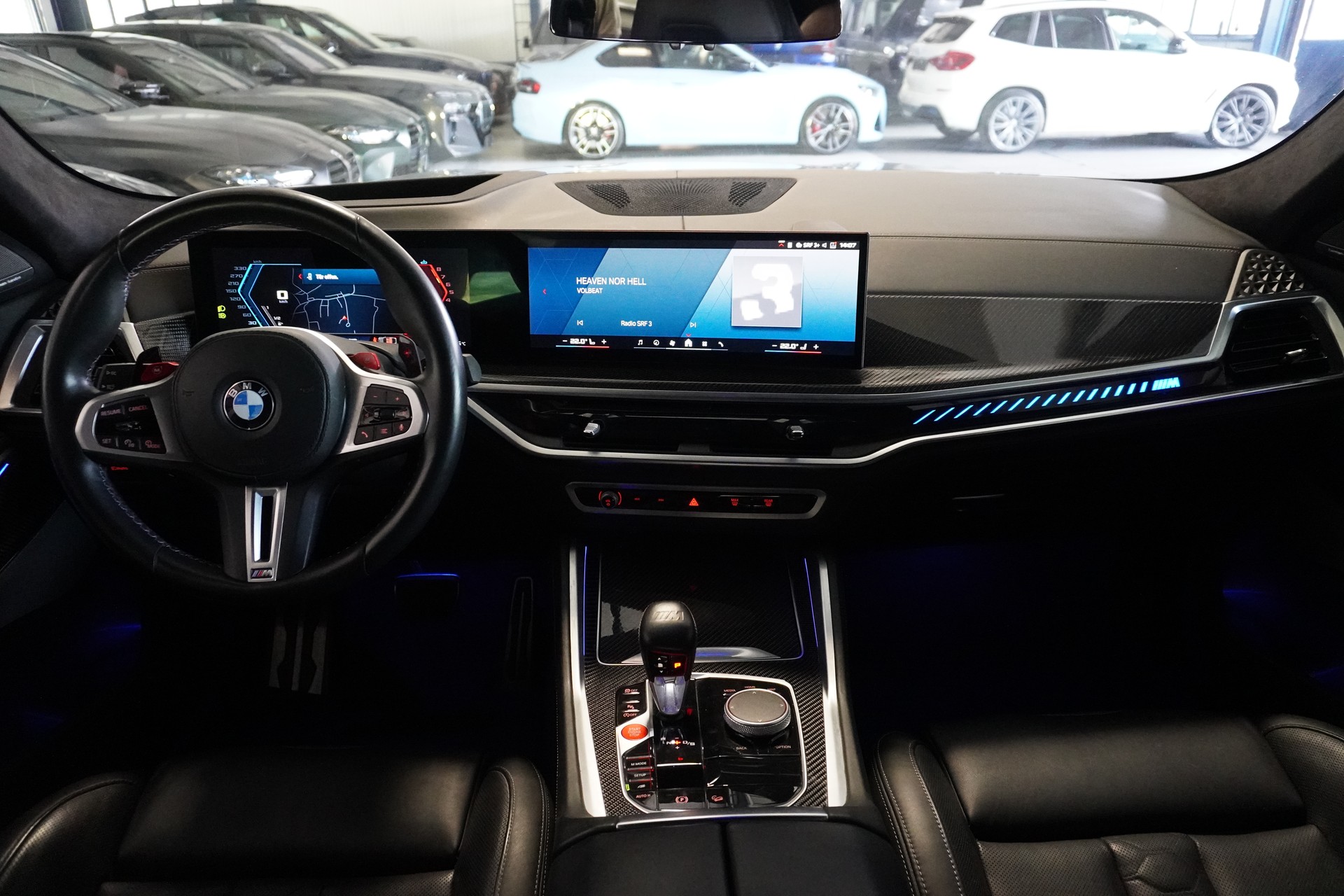 BMW X6M Steptronic M Competition // SONDERLACKIERUNG FROZEN BLACK // AHK //-image-7