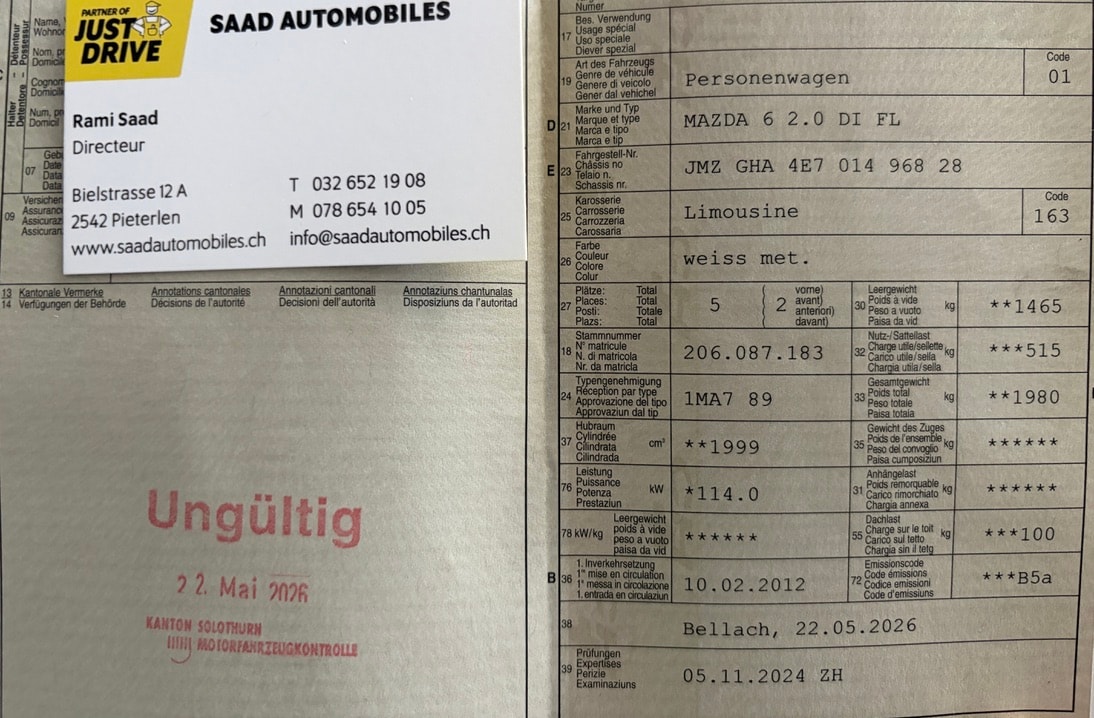 MAZDA 6 2.0 16V DISI Exclusive Activematic-image-14