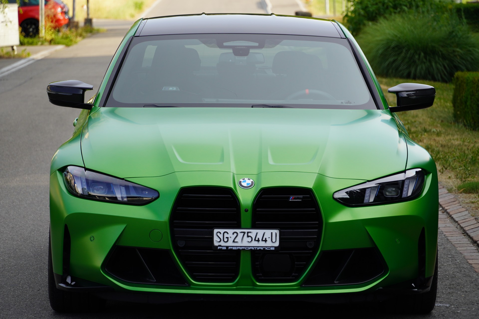 BMW M3 Competition M xDrive//M Carbon Schalensitze//Frozen Tampa Bay Green//-image-3