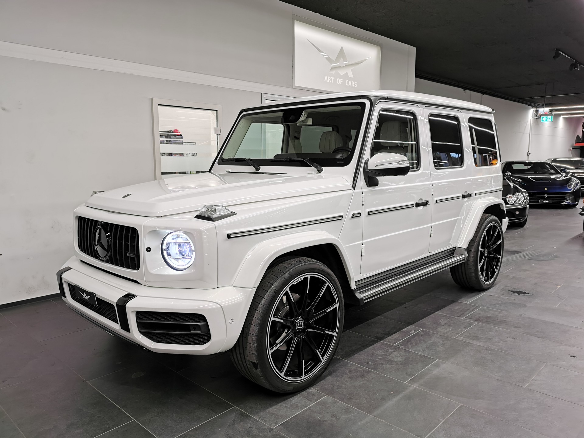 MERCEDES-BENZ G 500 V8 THE LAST G 63 AMG Line 9G-Tronic ALL WHITE SPECIAL BURMESTER LEDER MANUFAKTUR BEIGE/DUNKELBRAUN LED 360° 24" BRABUS-image-1