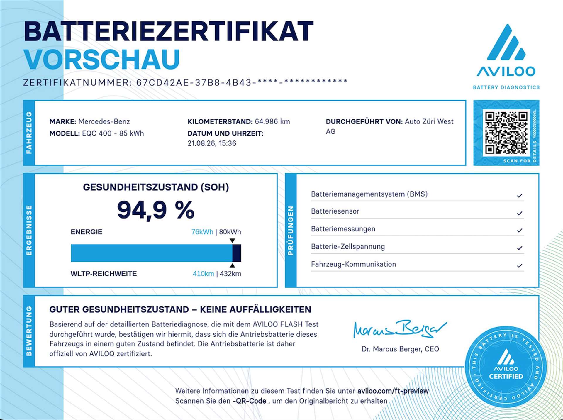 MERCEDES-BENZ EQC 400 408PS 4Matic Automat-image-0