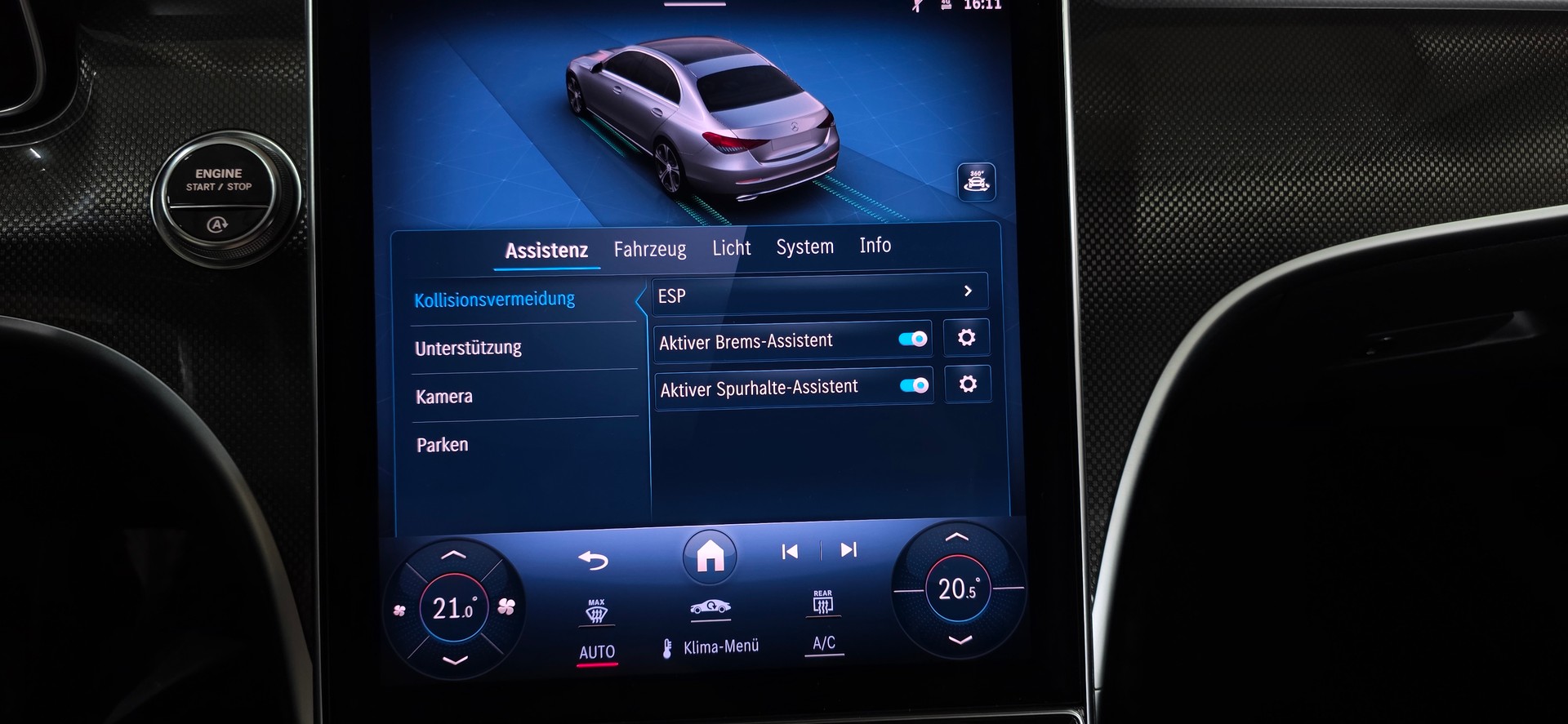 MERCEDES-BENZ C 220 d AMG Line *Anhängerkupplung*Aktiver Spurhalte-&Bremsassistent*Rückfahrkamera*Ambientebeleuchtung*-image-20