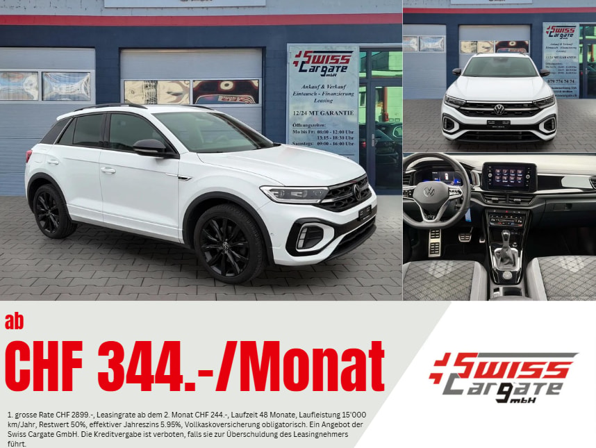 VW T-Roc 2.0 TSI R-Line DSG 4Motion Black Style mit AHK & Rückfahrkamera-image-0