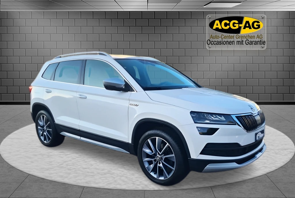 SKODA Karoq 2.0 TDI CR Scout 4x4 DSG ** Gr-Navi ** RF-Kamera ** Anh-Kupplung ** Totwinkel-Assist ** Frisch Ab MFK & Service **-image-0