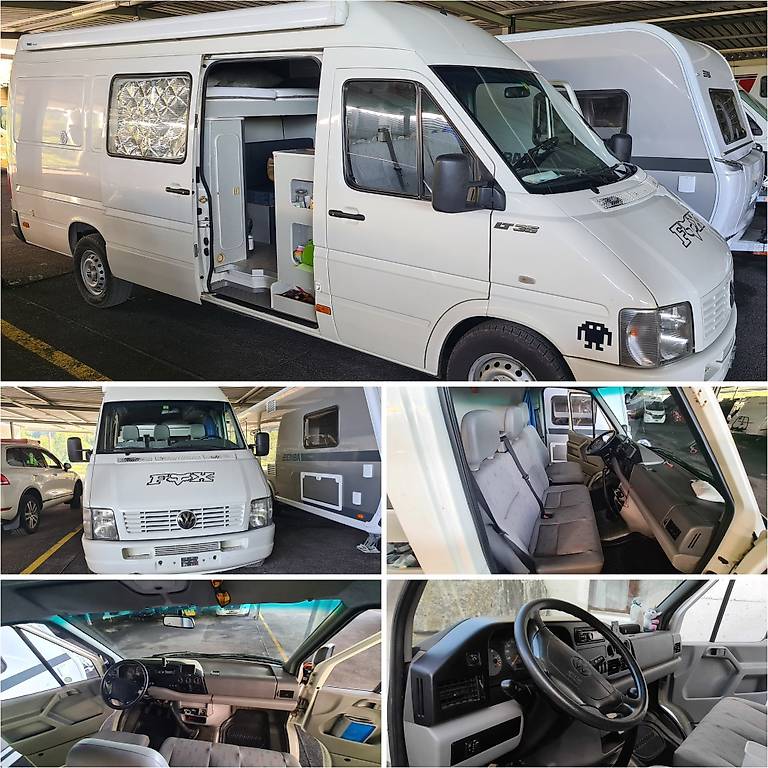 VW LT 35 2.8 TDI Camper mit Motorradgarage-image-16