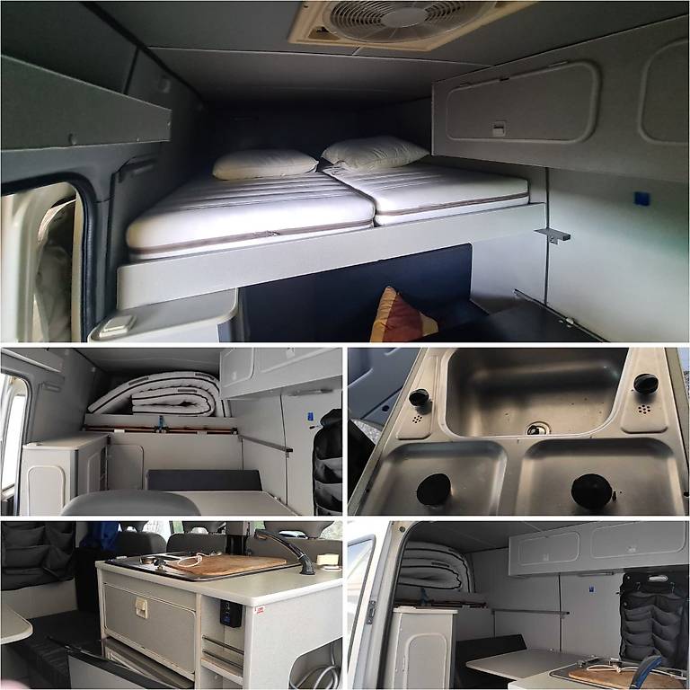 VW LT 35 2.8 TDI Camper mit Motorradgarage-image-18