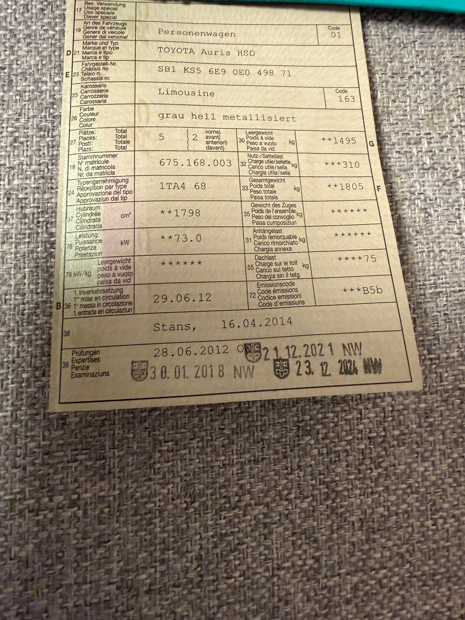 TOYOTA Auris 1.8 16V HSD Linea Sol-image-10