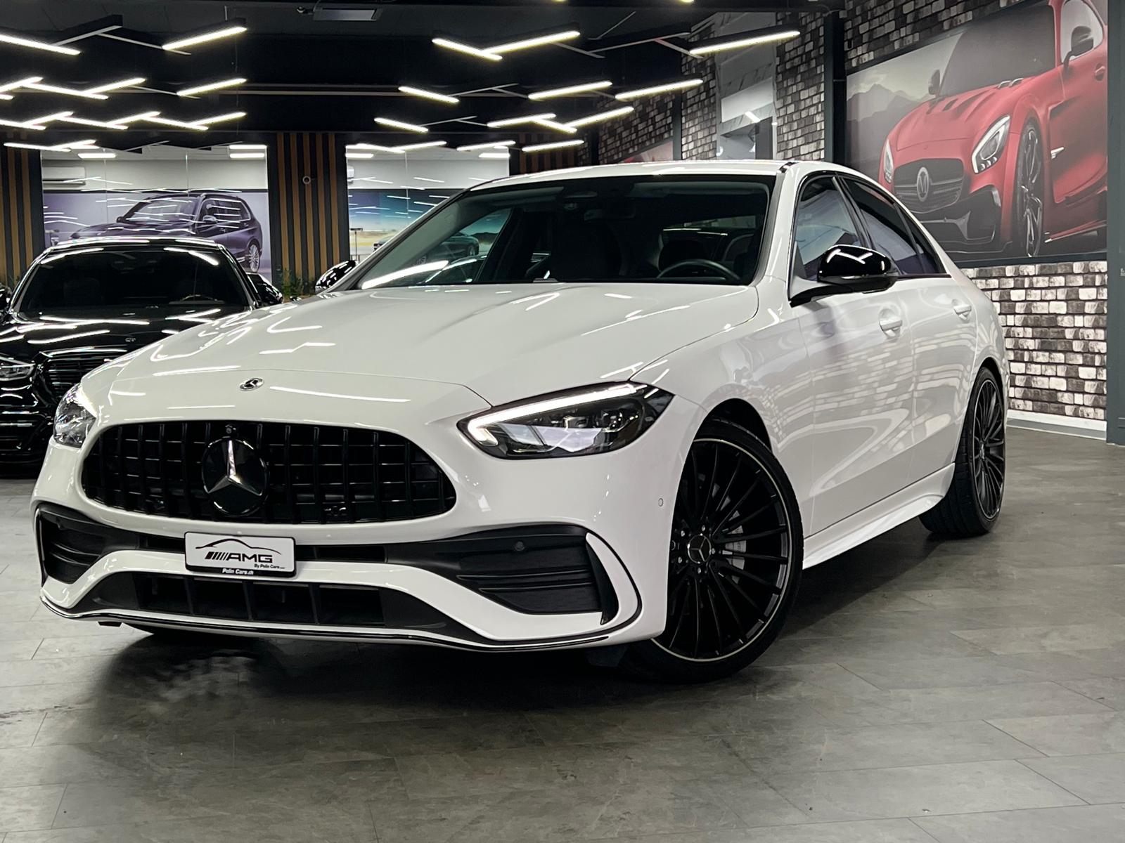 MERCEDES-BENZ C 180 AMG (C63s AMG Bodykit) Limited White&Black Performance 5 Jahre Werksgarantie & Gratisservice-showroom-element-1