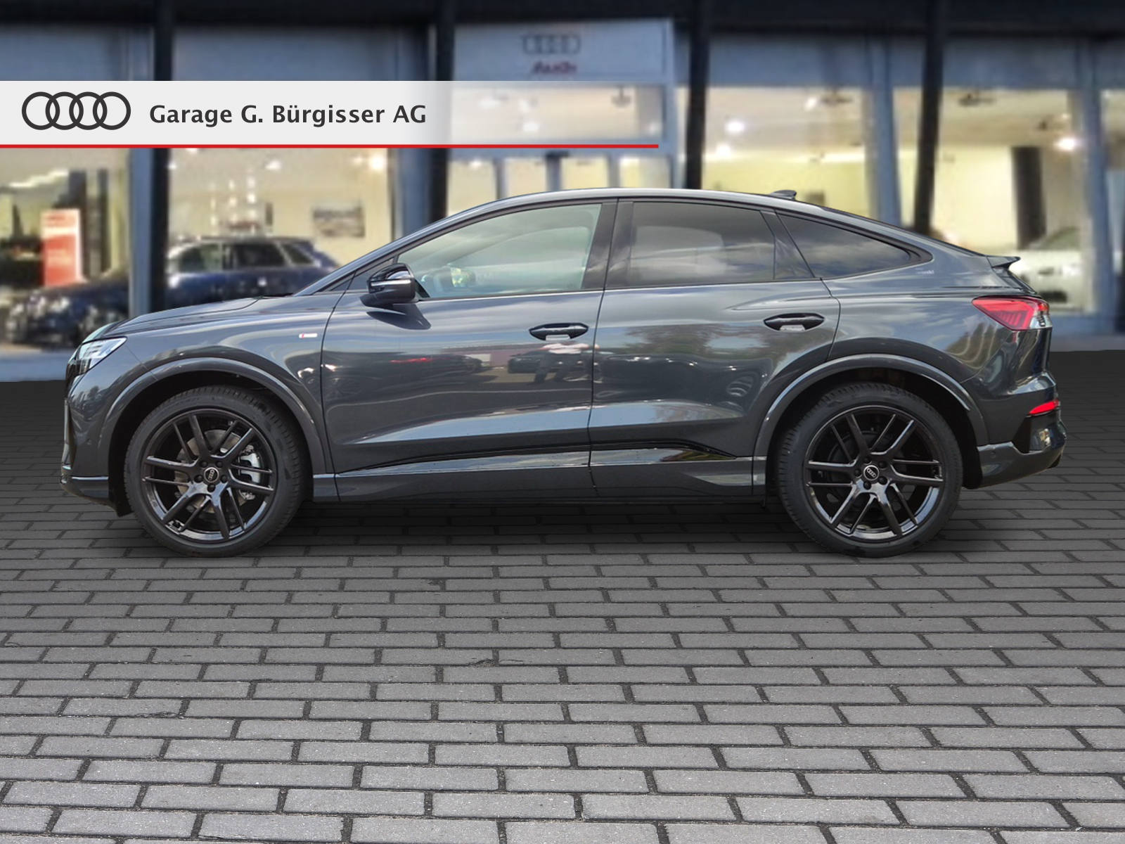 AUDI Q4 Sportback e-tron quattro performance Swiss Ski Tamboragrau Metallic-image-2