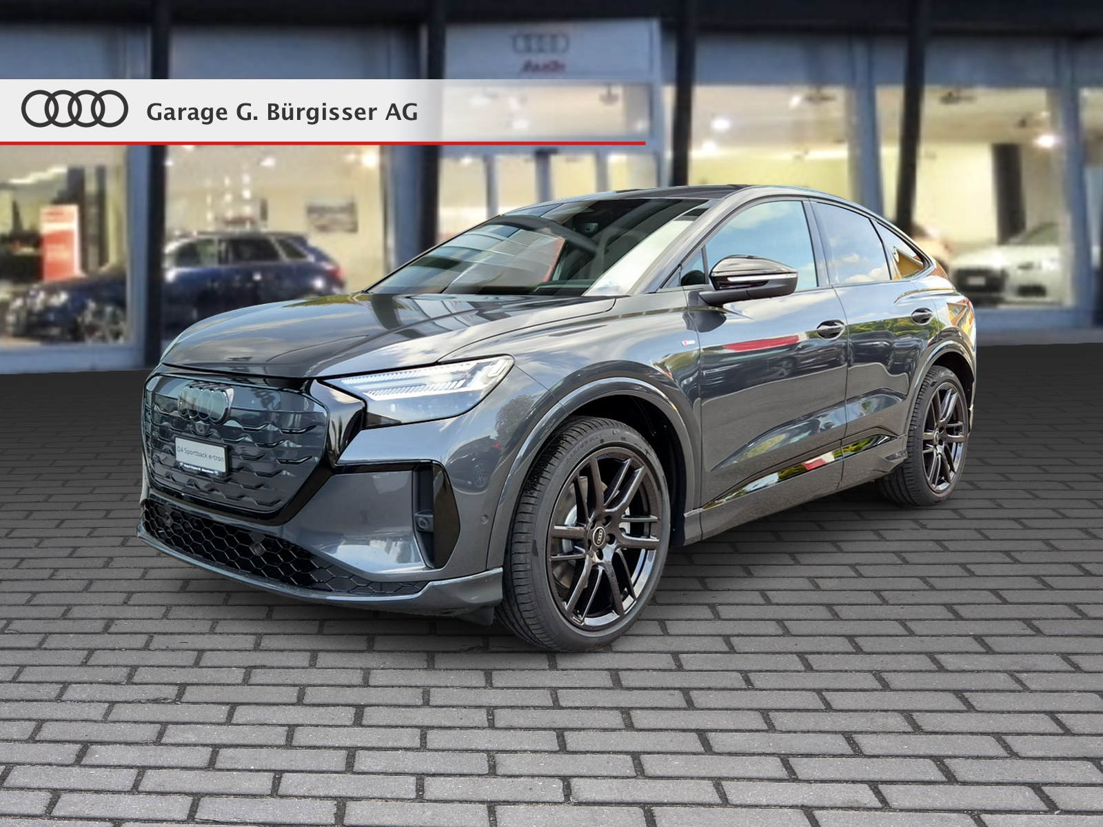 AUDI Q4 Sportback e-tron quattro performance Swiss Ski Tamboragrau Metallic-image-0