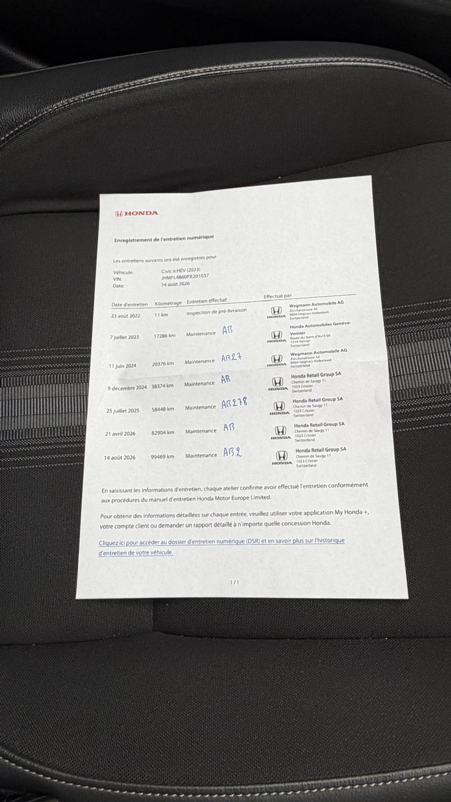 HONDA Civic 2.0 i-MMD HEV Sport - 184 CV - Totalement Hybride - Rabais 90% sur la Taxe des plaques annuel !-image-29
