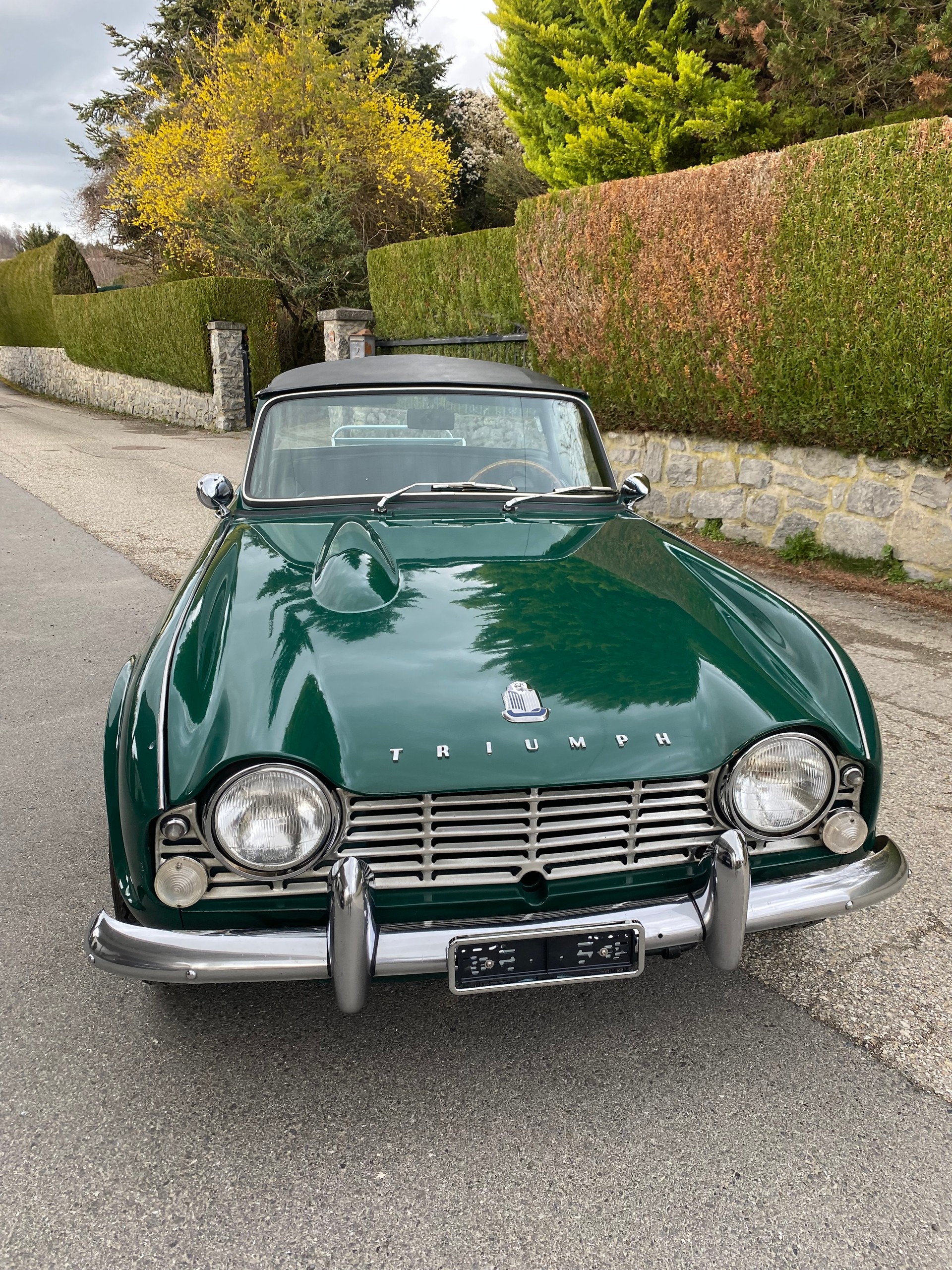 TRIUMPH TR4 avec Surrey Top - Expertisée vétéran-image-3