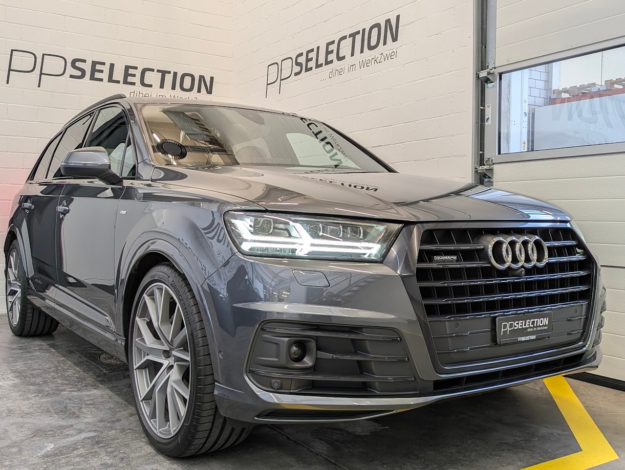 AUDI Q7 3.0 V6 50 TDI quattro T-Tronic*2x S-LINE 7-SITZER BLACK-PACK PANO AHK3'500KG SOFTCLOSE LUFT BOSE*