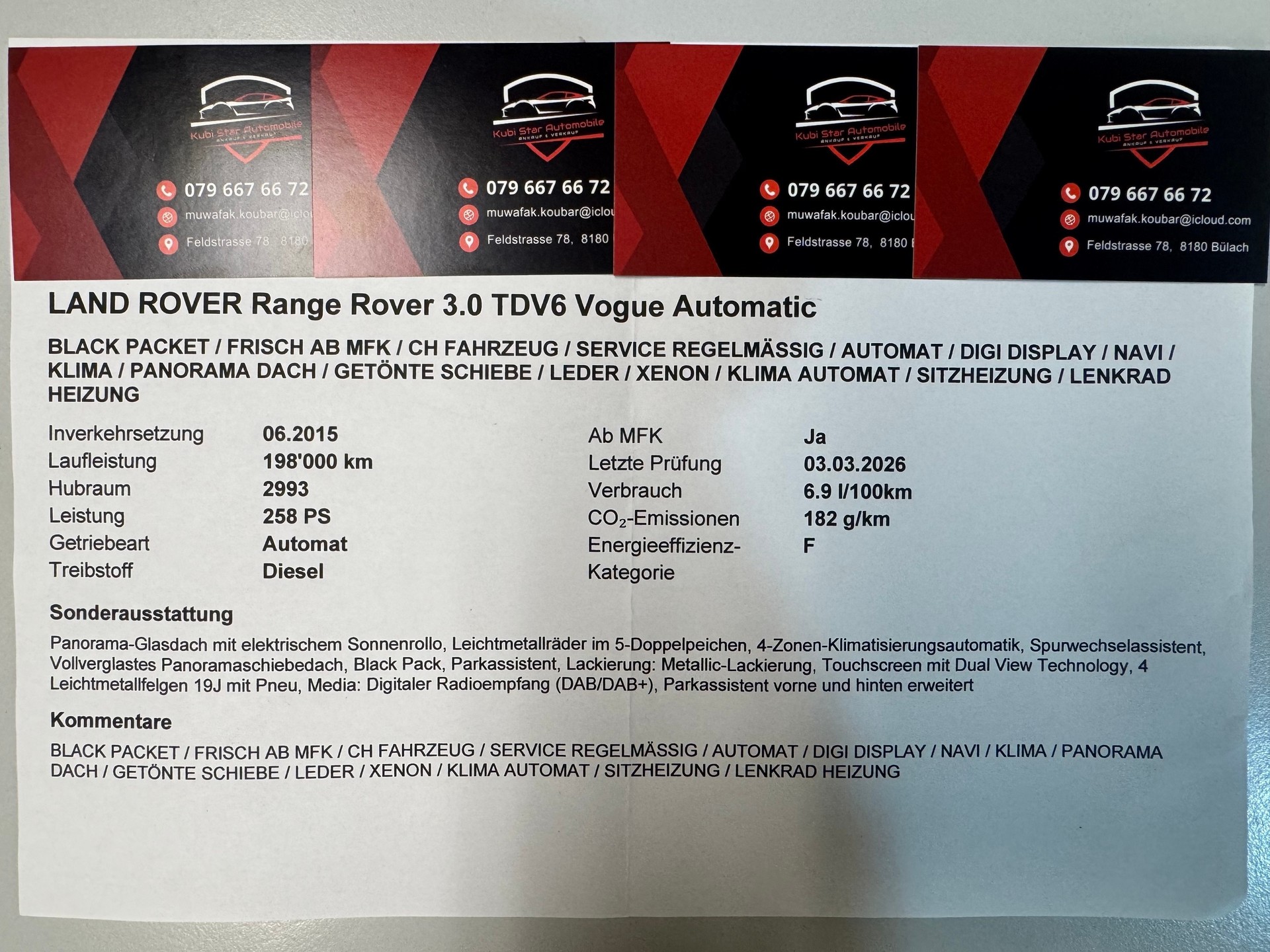 LAND ROVER Range Rover 3.0 TDV6 Vogue Automatic-image-15