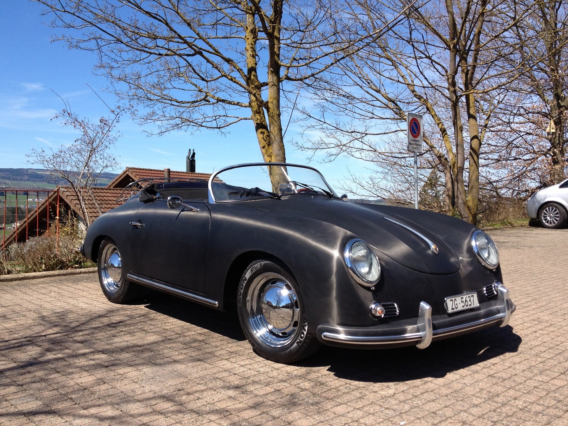 PORSCHE Speedster APAL Replica 1956 Carbonoptik Foliert-image-2