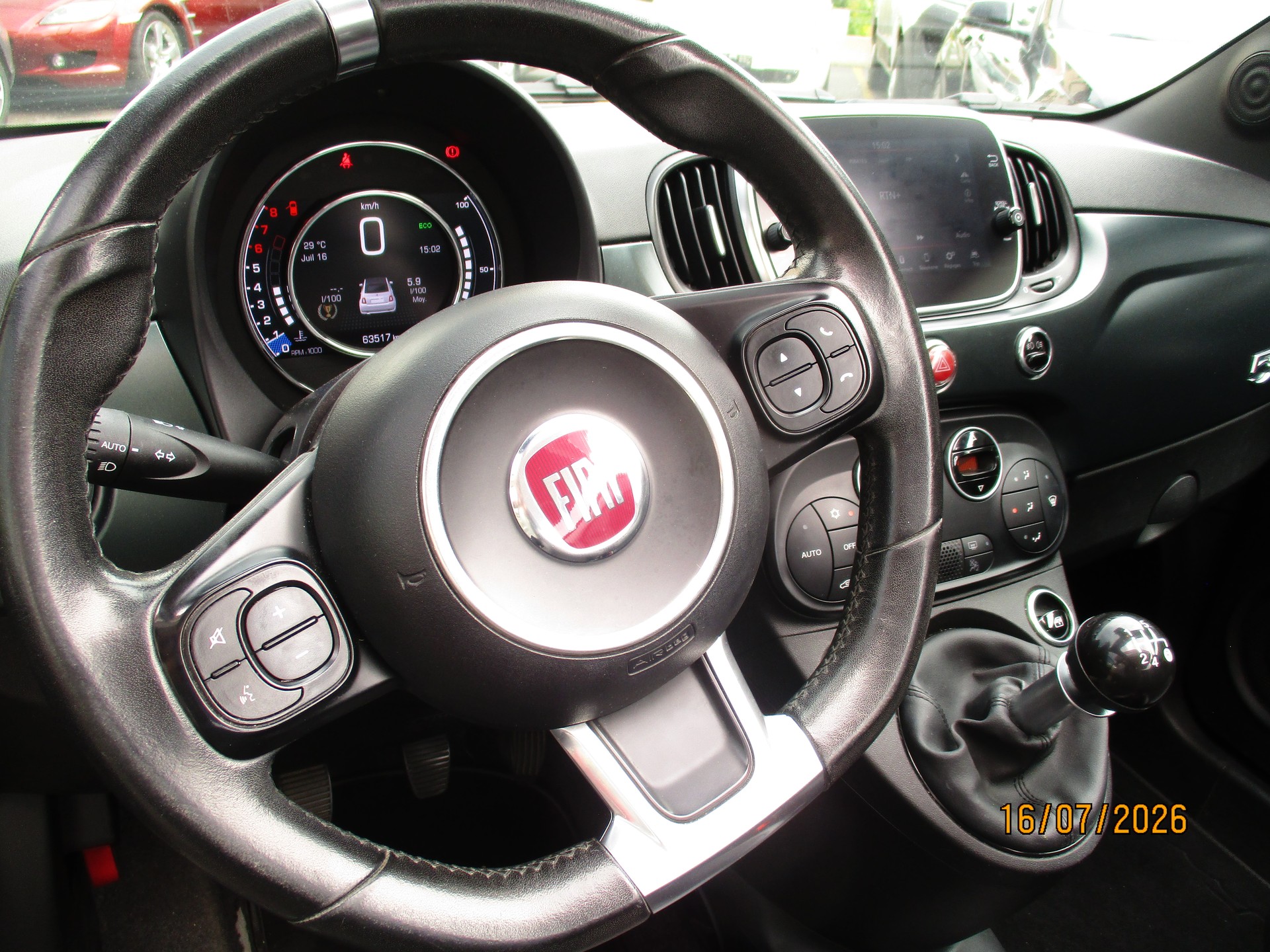 FIAT 500Cabriolet 0.9 Twinair Rockstar-image-4