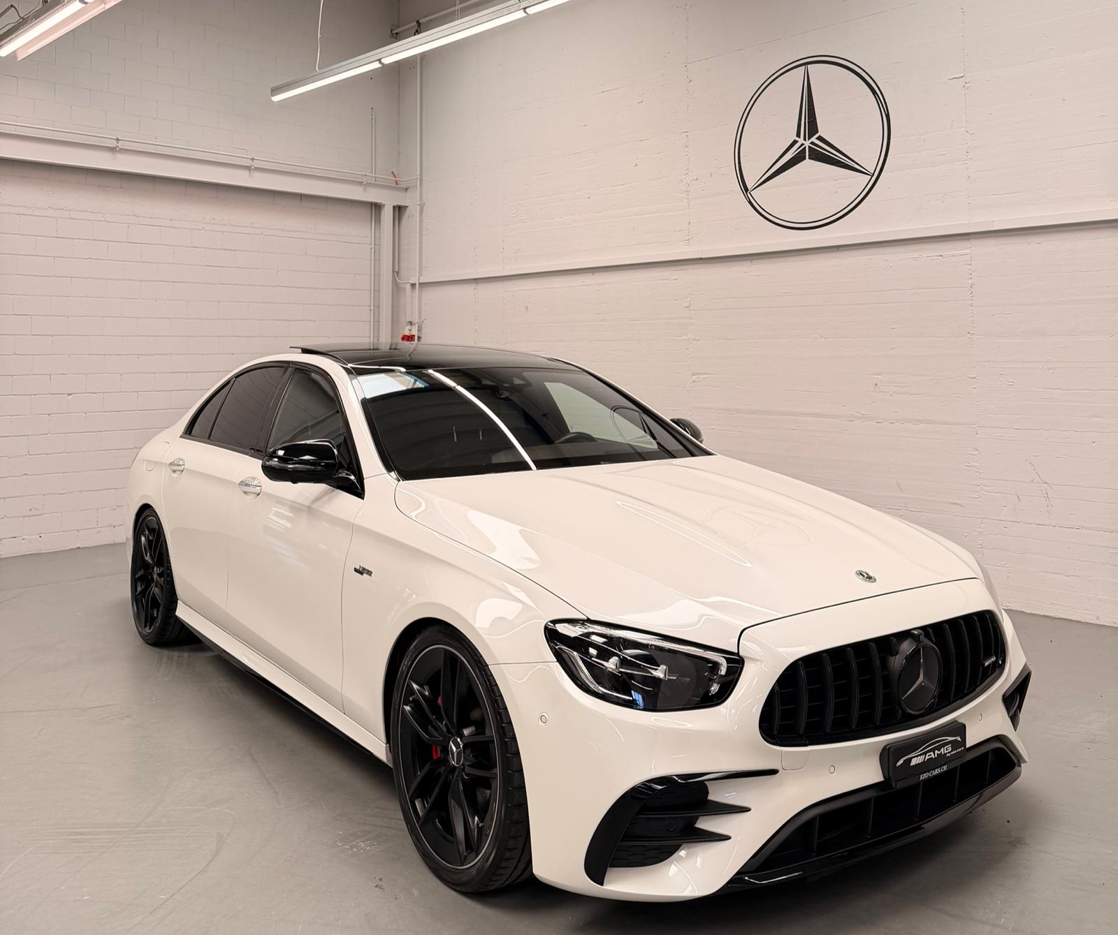 MERCEDES-BENZ AMG E 53 4Matic+ Speedshift 9G-TCT White Black Performance CH-Fahrzeug
