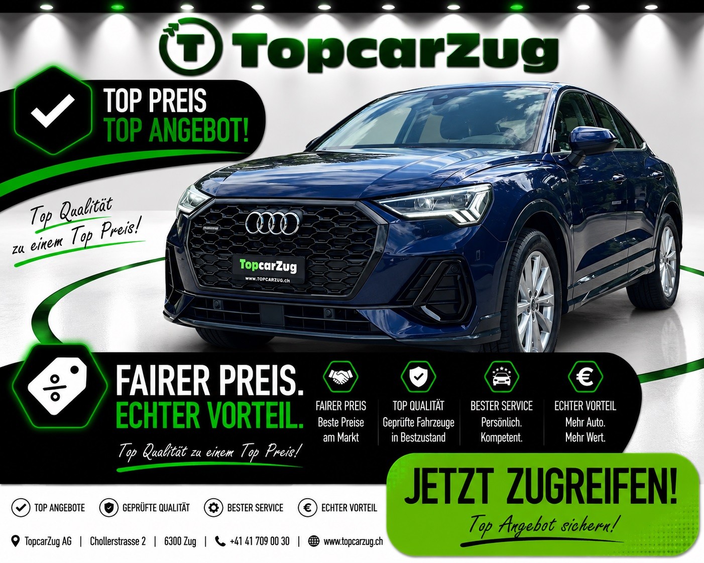 AUDI Q3 Sportback 40 TFSI S line quattro S-tronic-image-0