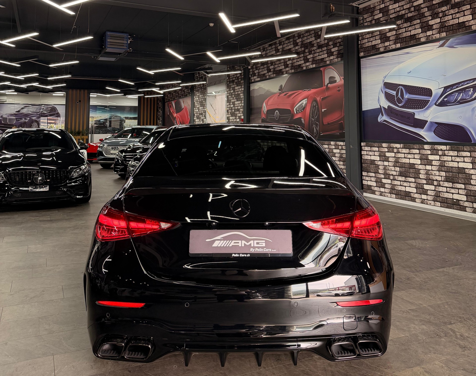 MERCEDES-BENZ C 180 AMG (C63s AMG Bodykit) Limited Black&Silver Performance 5 Jahre Werksgarantie & Gratisservice-image-7