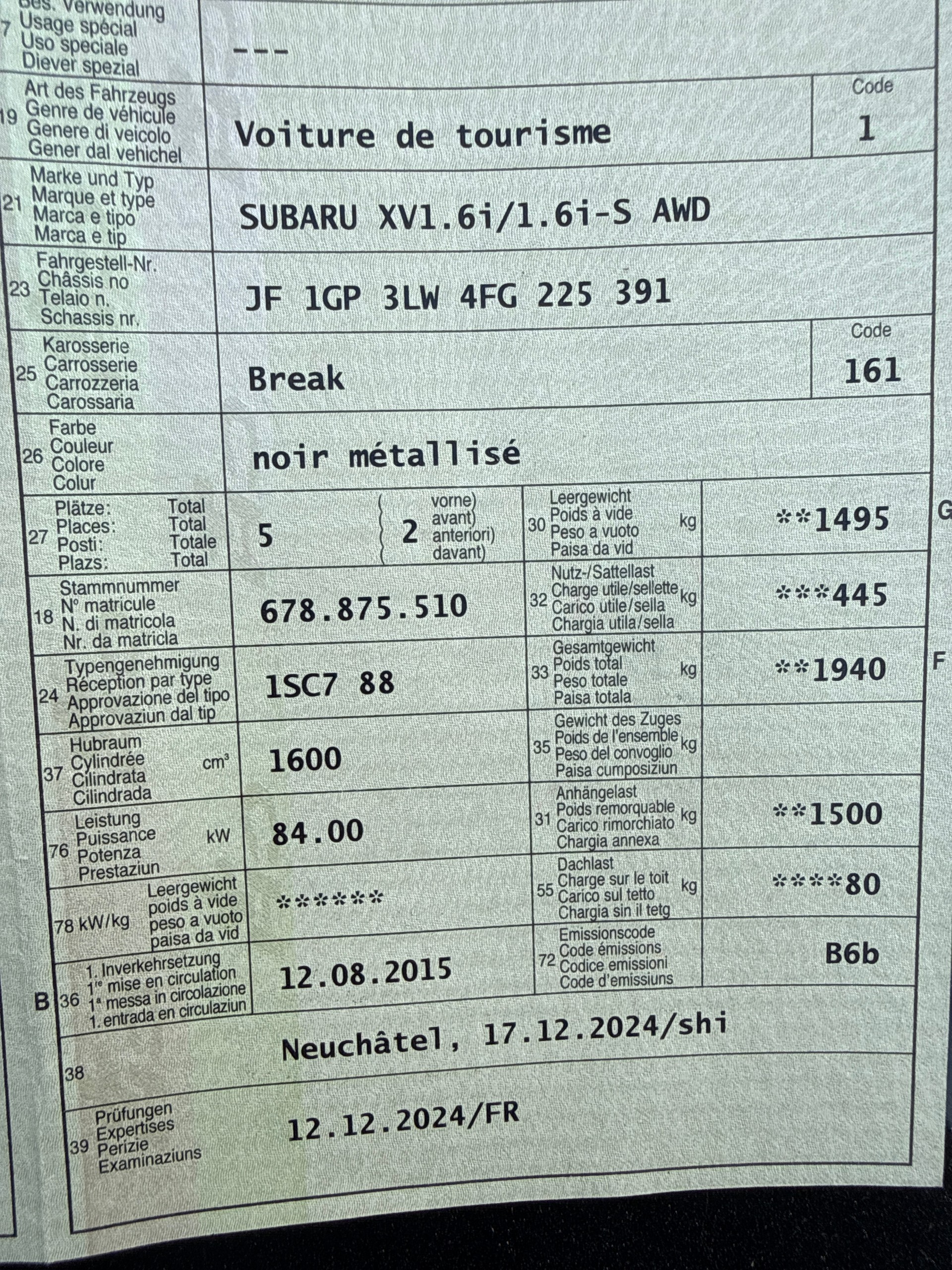 SUBARU XV 1.6 Swiss One-image-9