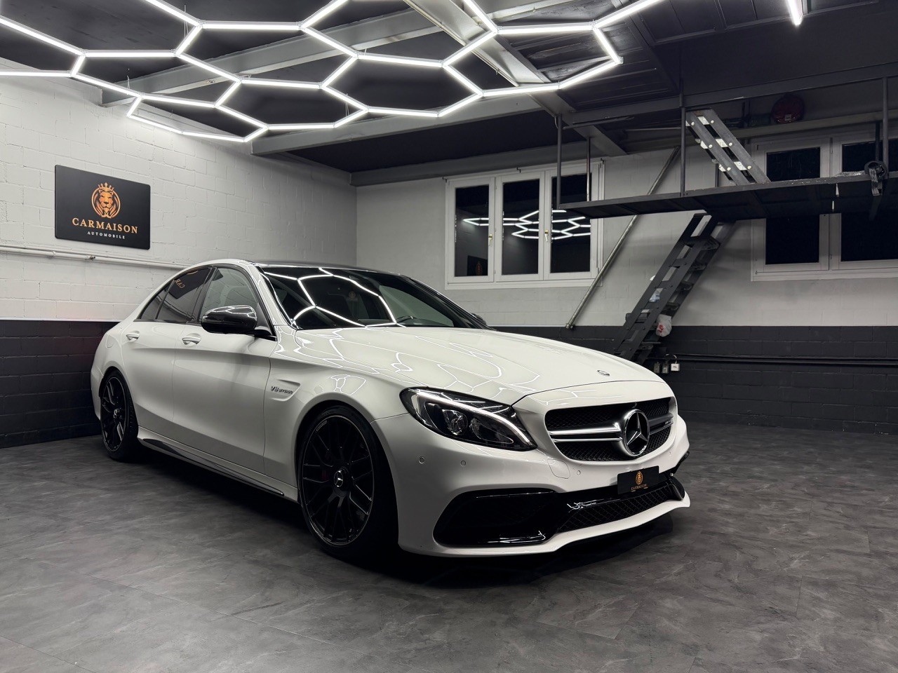 MERCEDES-BENZ C 63 S AMG Speedshift | 360° Kamera | Burmester | Carbon | Schalensitze | H&R | OHNE OPF !-image-0