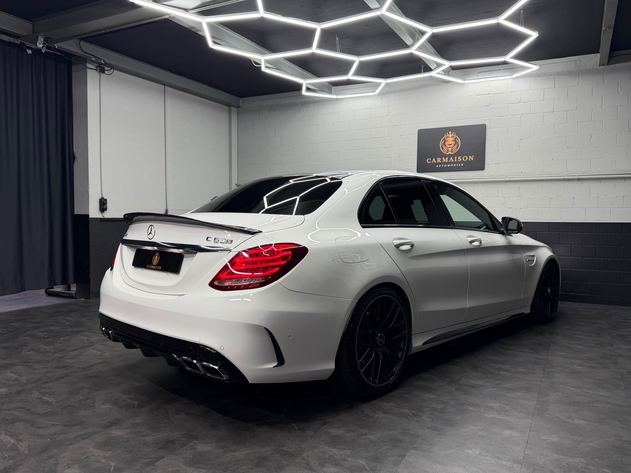 MERCEDES-BENZ C 63 S AMG Speedshift | 360° Kamera | Burmester | Carbon | Schalensitze | H&R | OHNE OPF !-image-10