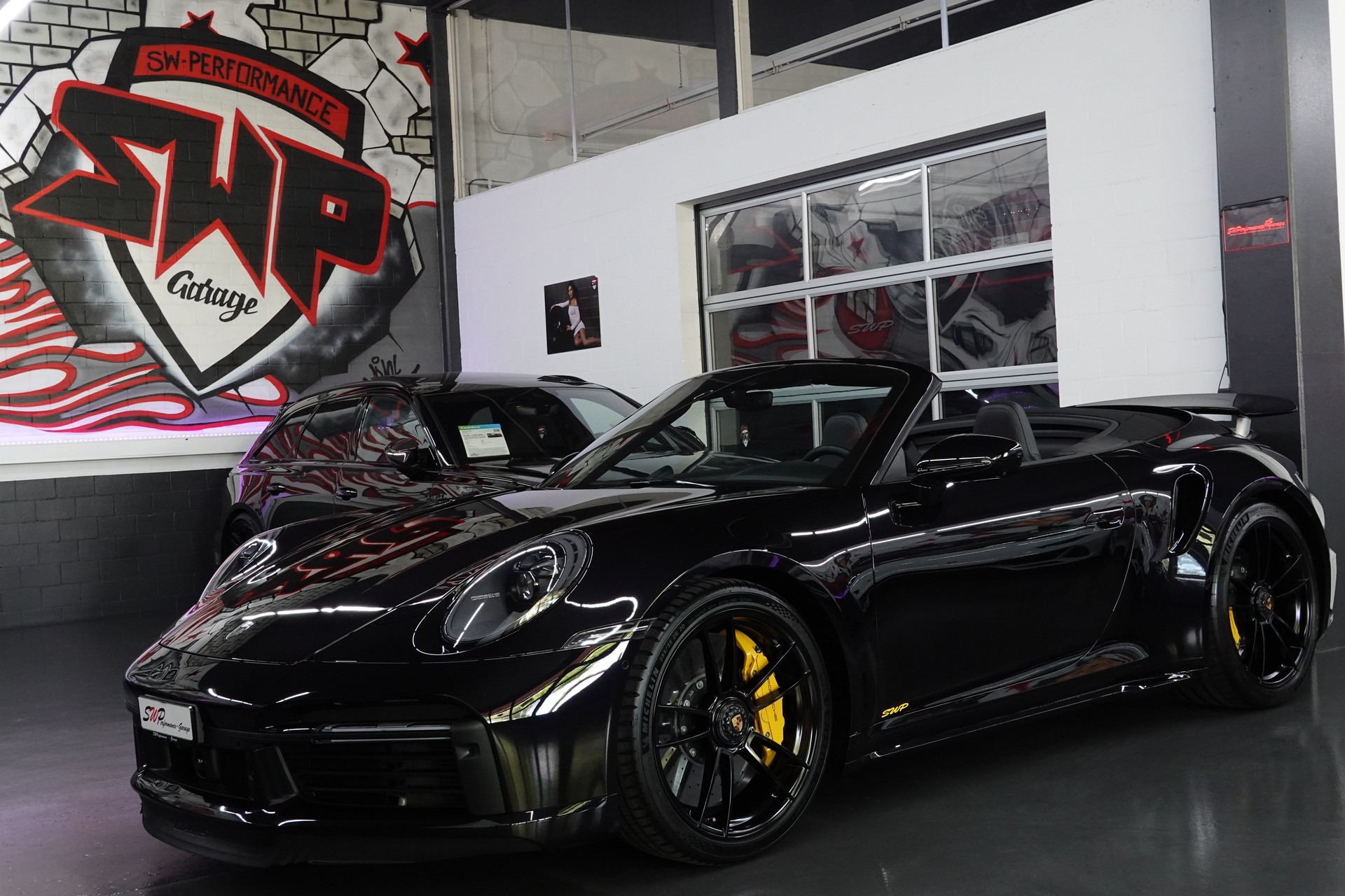PORSCHE 911 TURBO S CABRIO PDK BLACK CH-FZ LIFTSYSTEM FULL ON TOP-image-0