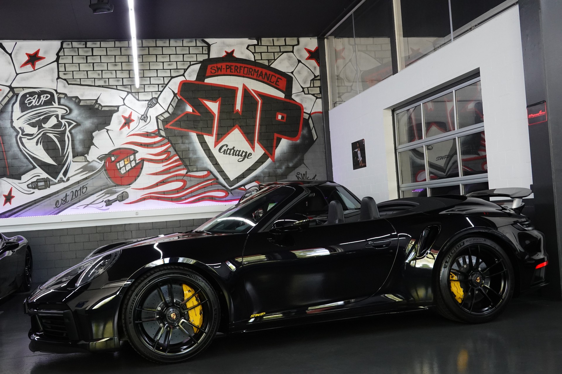 PORSCHE 911 TURBO S CABRIO PDK BLACK CH-FZ LIFTSYSTEM FULL ON TOP-image-1