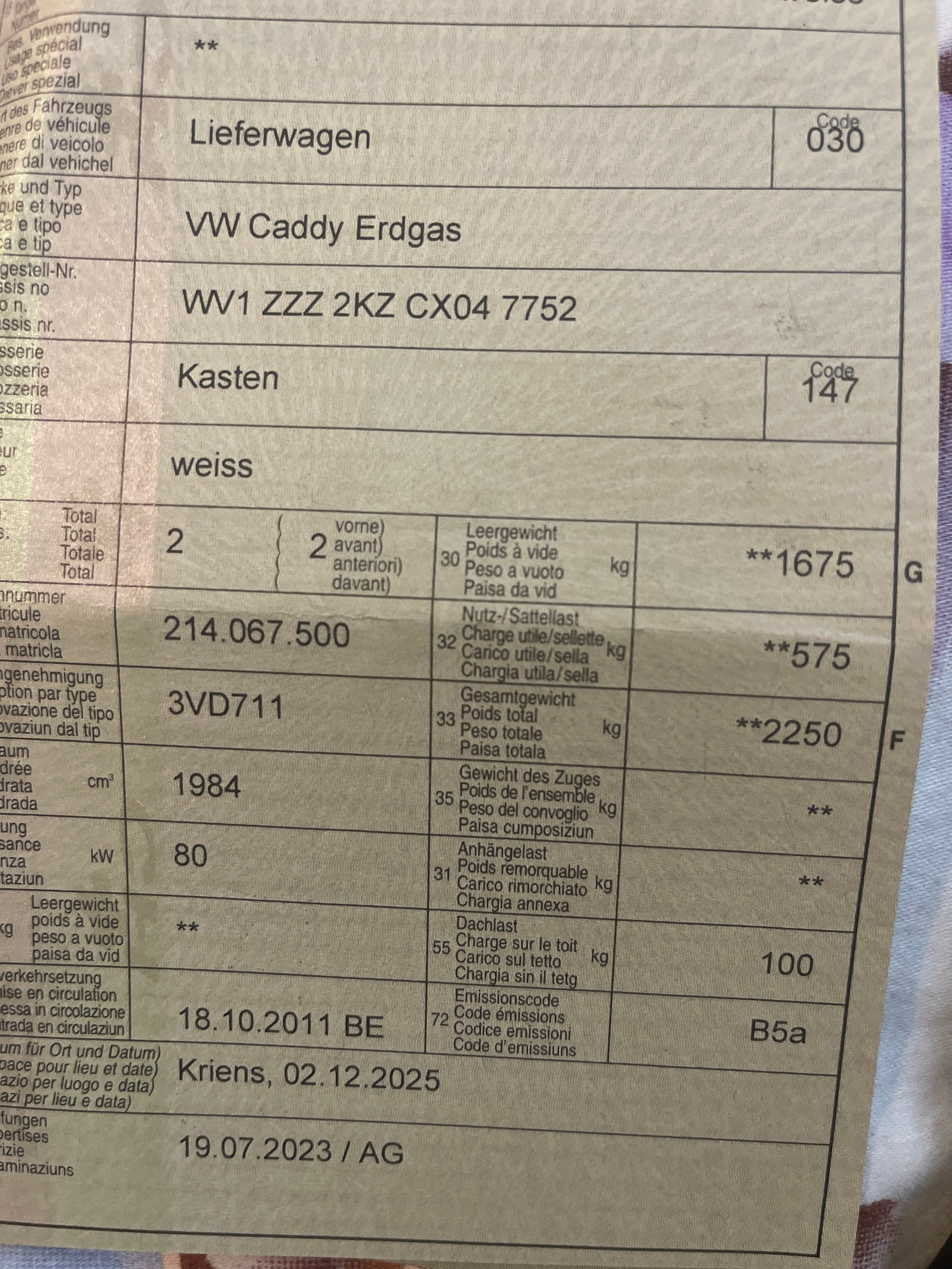 VW Caddy 2.0 EcoFuel-image-11