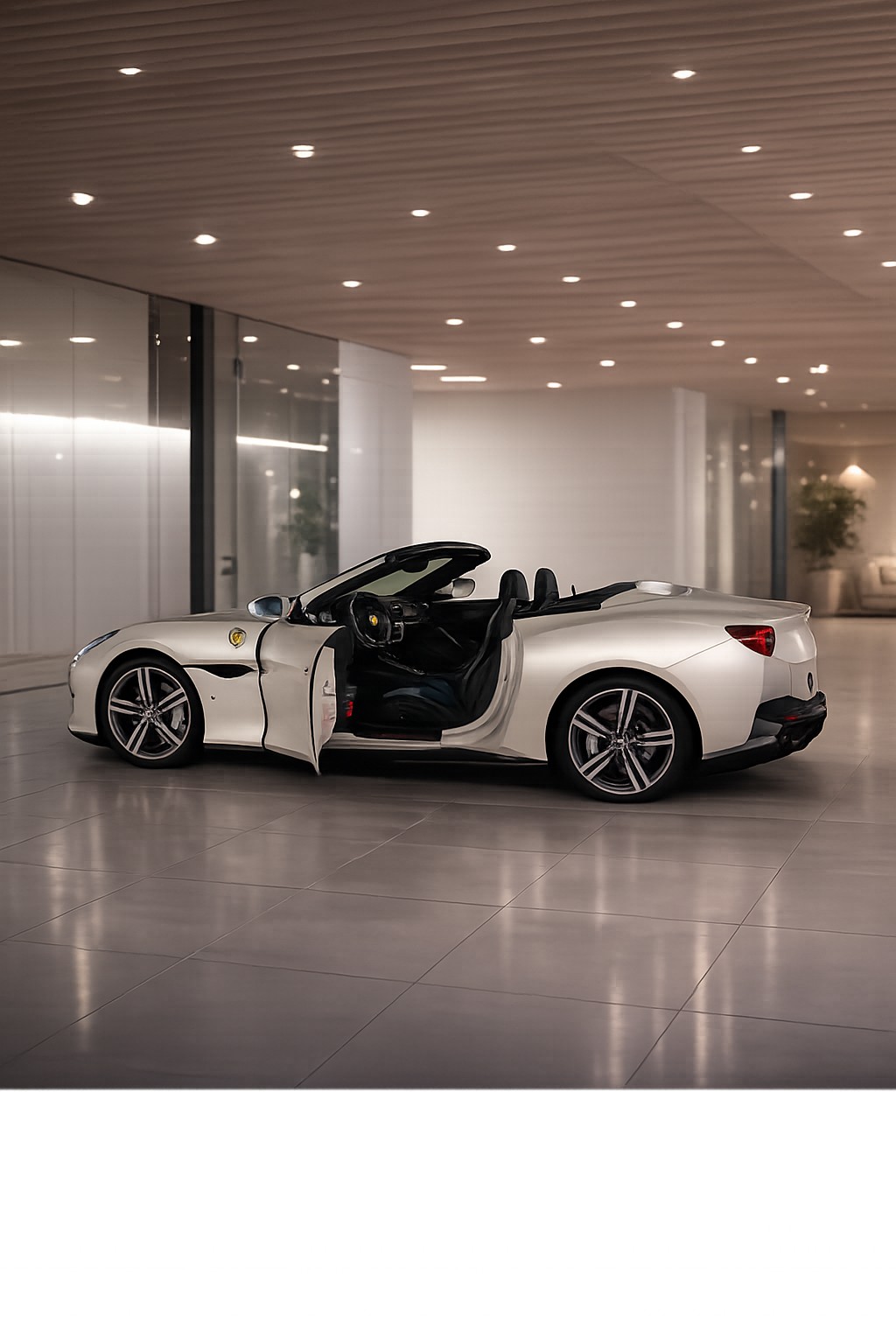 FERRARI Bianco Italia Matt PPF Cabrio-image-1