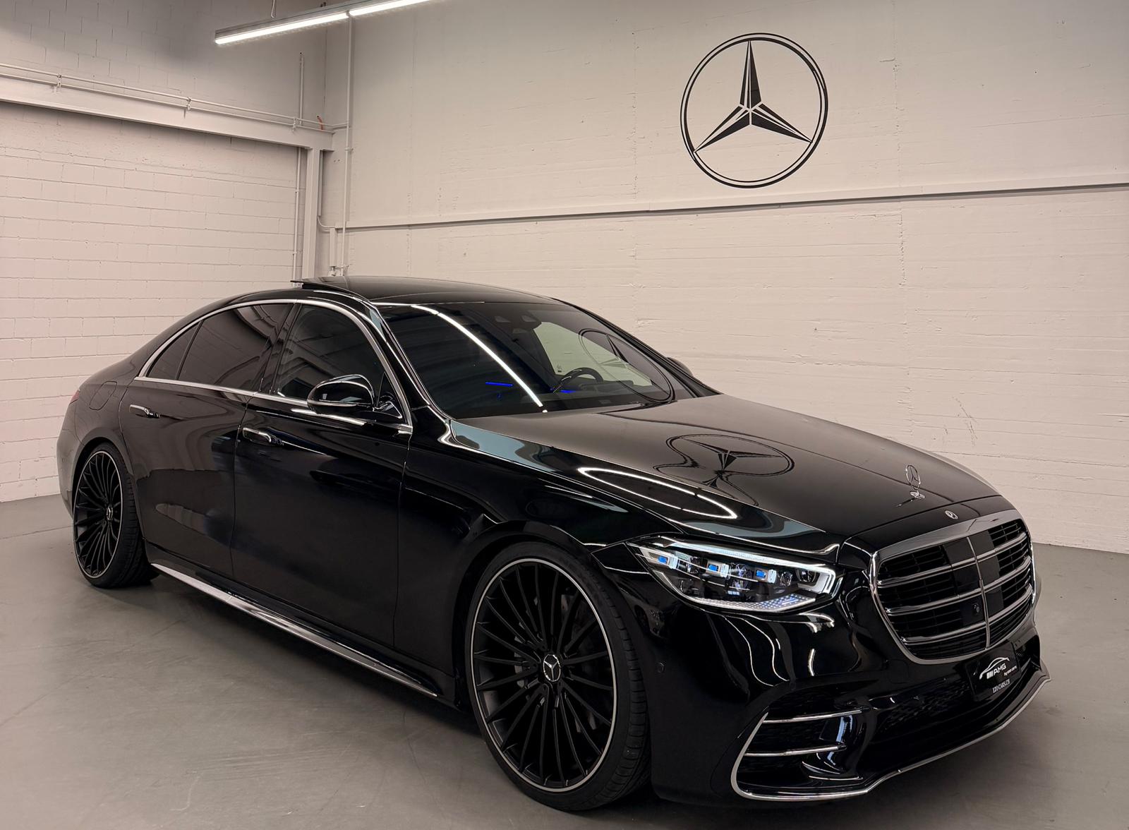 MERCEDES-BENZ S 450 L 4Matic AMG Line 9G-Tronic Black&Chrome Performance-image-1