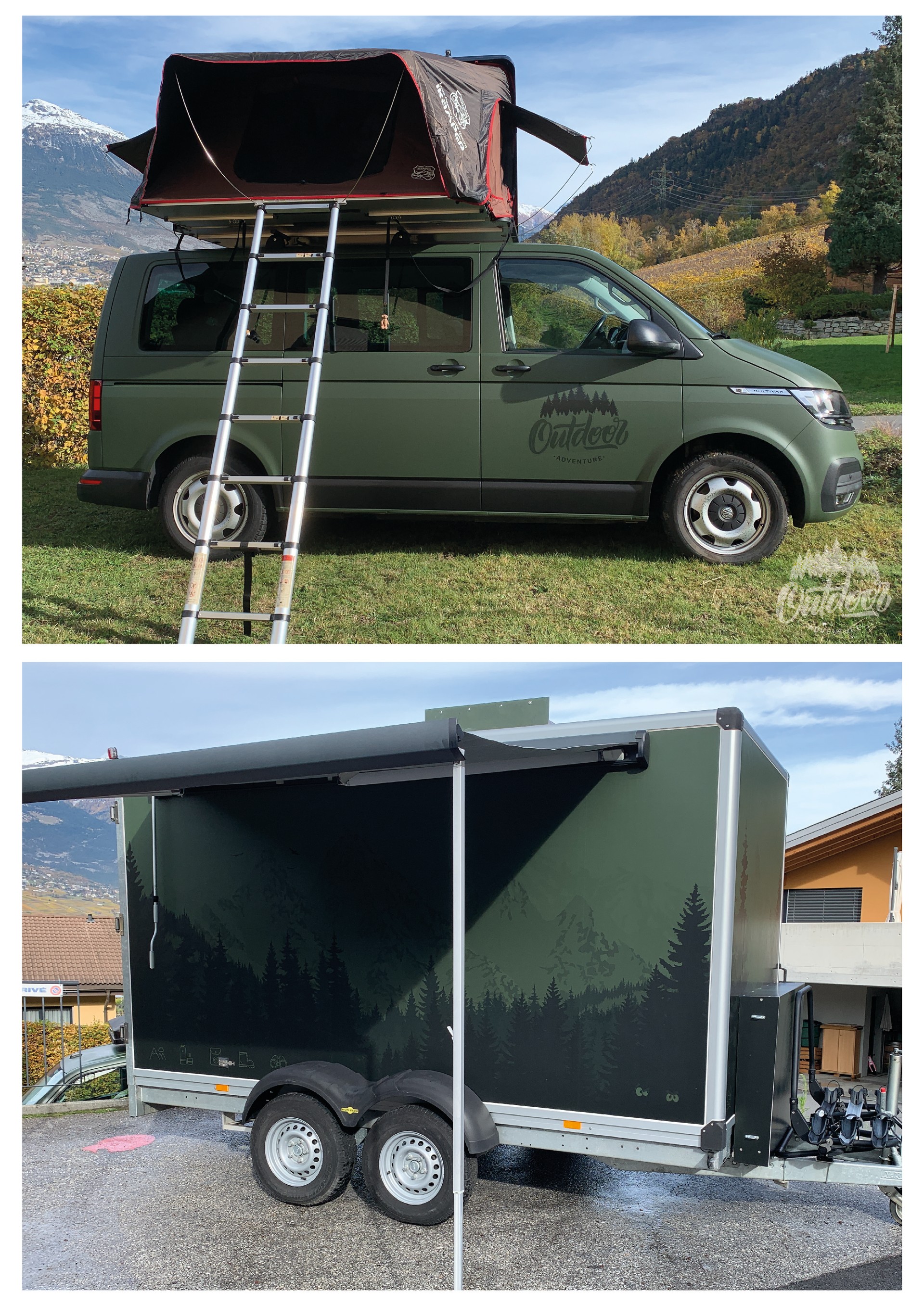 VW T6.1 Multivan 2.0 TDI Trendline Liberty 4Motion + Remorque Unique Pack Expedition Off-Grid Ultime – Total Autonomy-image-1