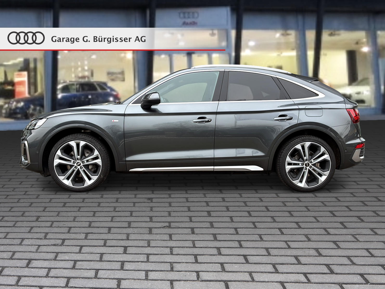AUDI Q5 Sportback 50 TFSI e PHEV S line quattro S-tronic Daytonagrau Perleffekt-image-2