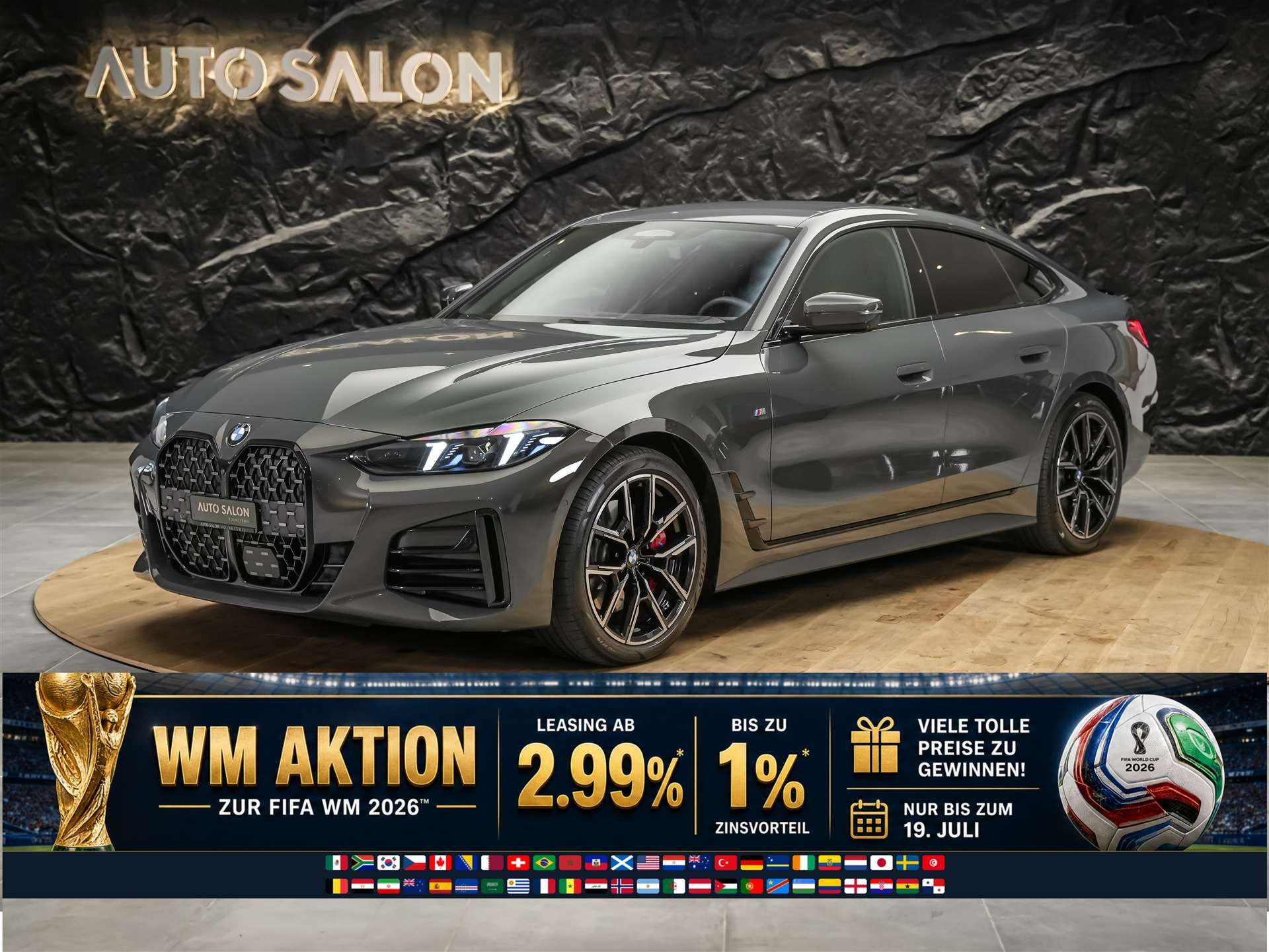 BMW 420d xDrive Gran Coupé M Sport Pro Steptronic *Werksgarantie*Head Up Display*Abstandsregler*-image-0