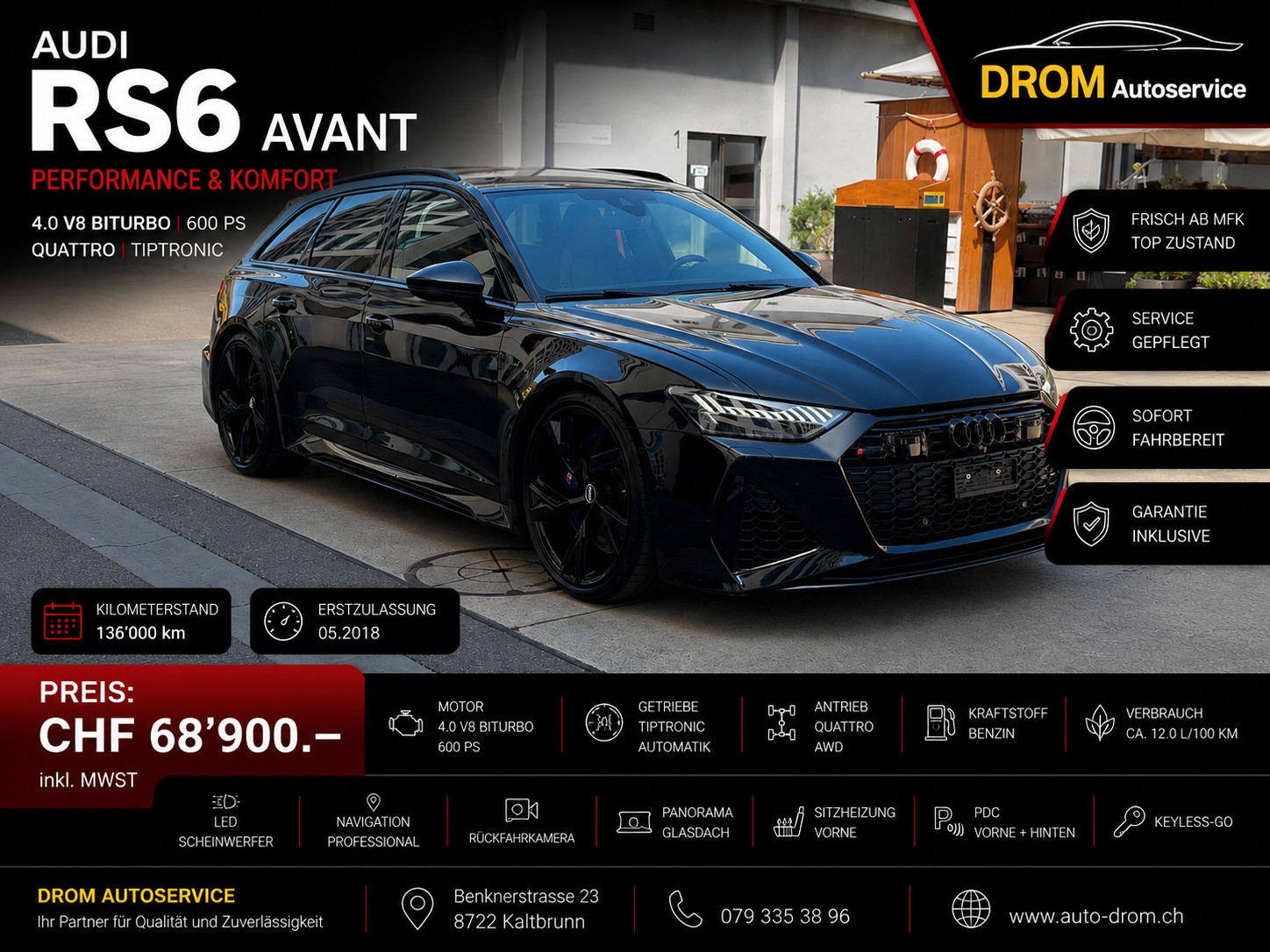 AUDI RS6 Avant 4.0 TFSI V8 quattro-image-0