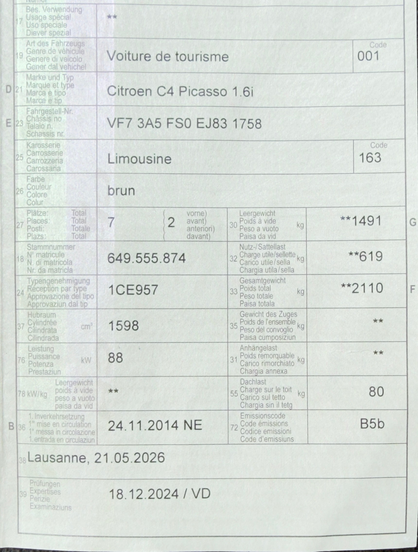 CITROEN Grand C4 Picasso 1.6i 16V Séduction-image-13