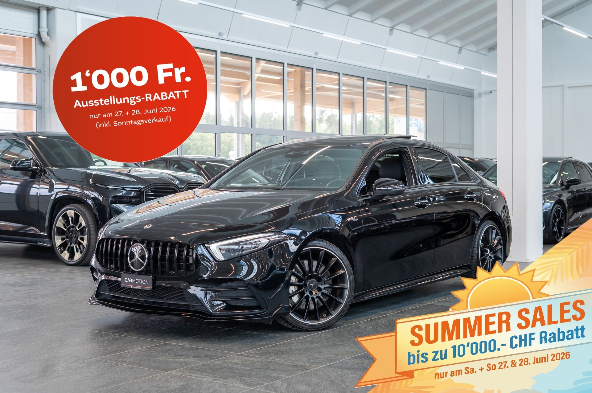 MERCEDES-BENZ A 35 AMG 4matic Limousine / CH-Fahrzeug / Panorama / el.Sitze