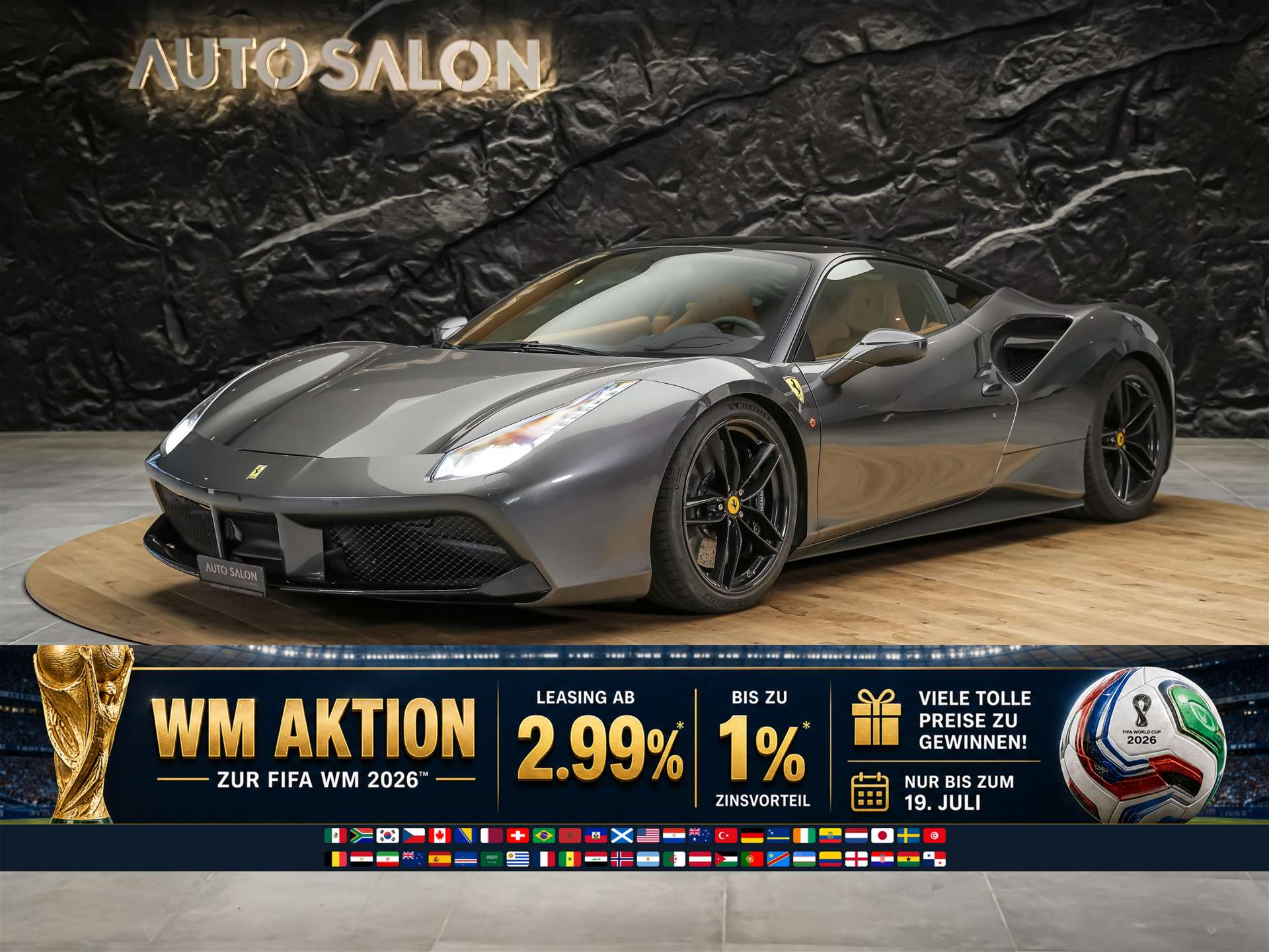 FERRARI 488 GTB 3.9 V8 *Daytona Racing-Sitze*Liftsystem*-image-0