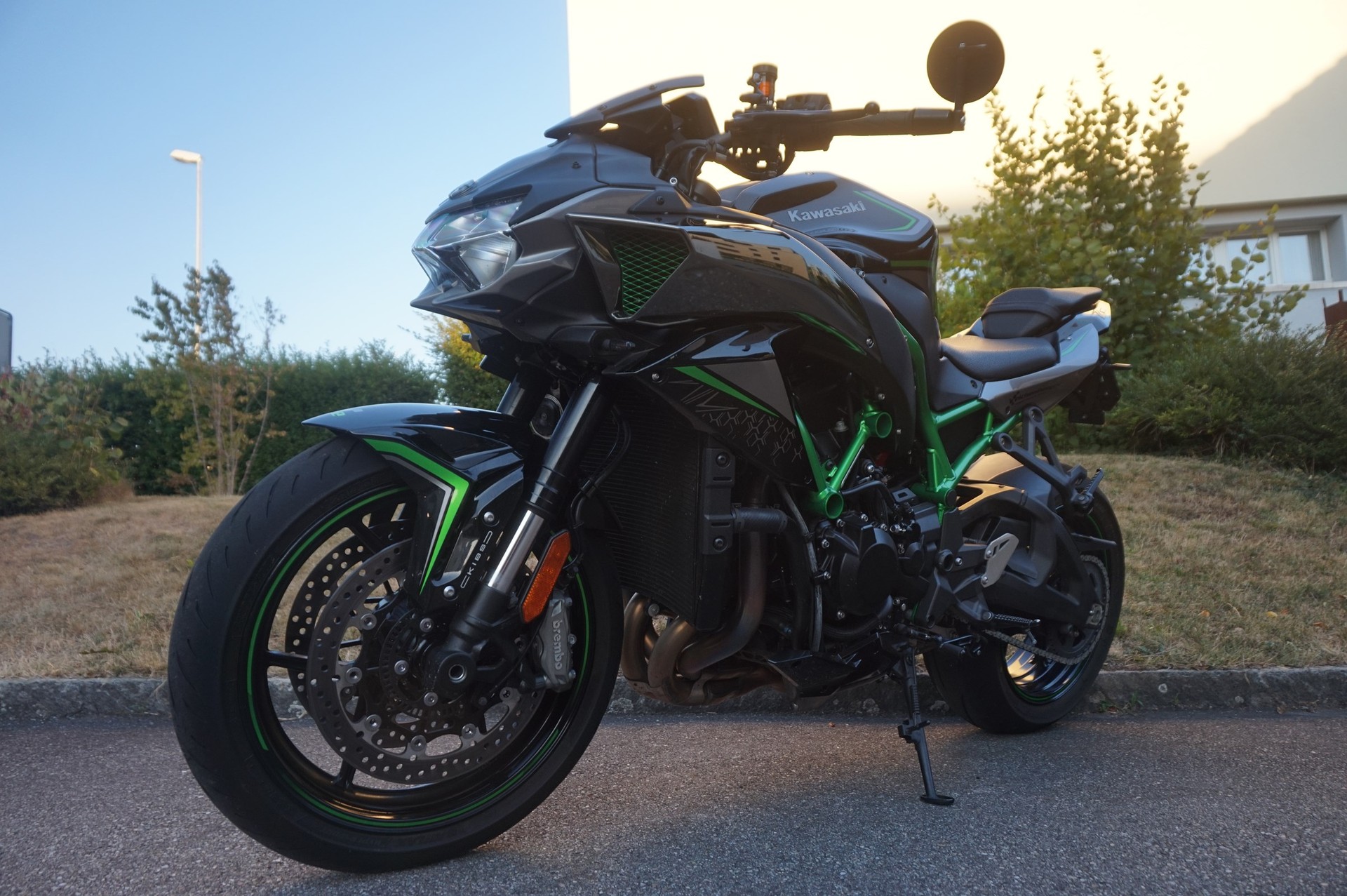 KAWASAKI Z H2 ABS mit Bodis V4-M-CA Auspuff-image-6