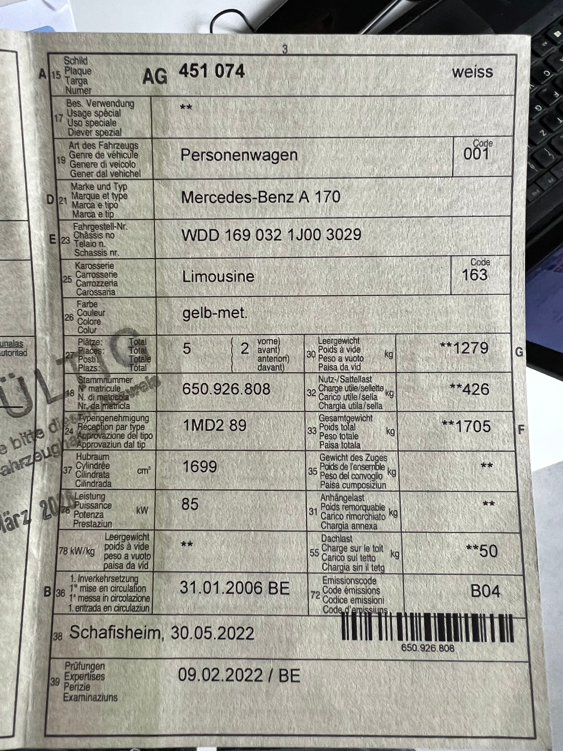 MERCEDES-BENZ A 170 Classic-image-9