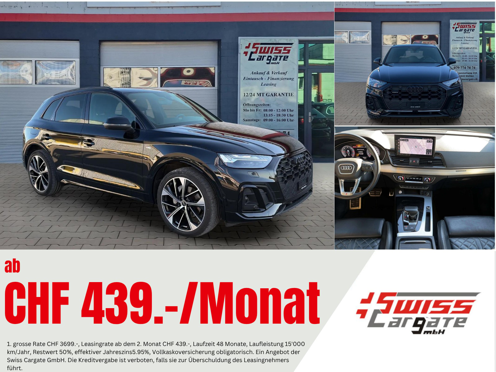 AUDI Q5 40 TDI Black Edition quattro S-tronic S line mit Werksgarantie & AHK + B&O Soundsystem-image-0