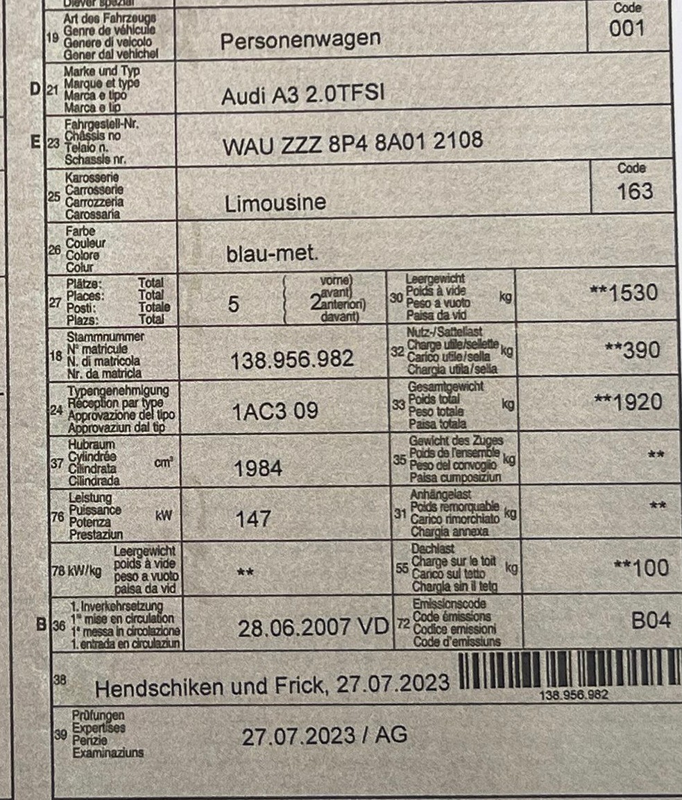 AUDI A3 Sportback 2.0 Turbo FSI Ambiente-image-15