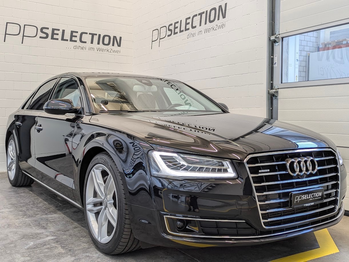 AUDI A8 3.0 V6 TDI quattro T-Tronic*CH-AUTO 12MT GAR FACELIFT MATRIX SOFTCLOSE LUFT 360CAM LEDER NAVI UVM-image-0