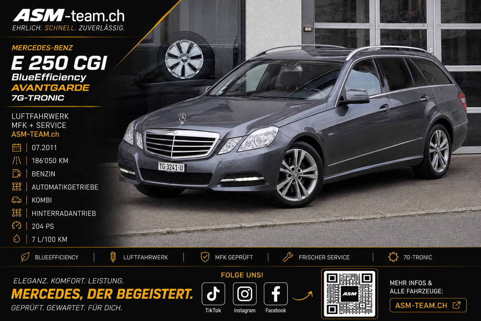 MERCEDES-BENZ E 250 CGI BlueEfficiency Avantgarde 7G-Tronic | AUTOMAT | KLIMA | LUFTFAHRWERK | FRISCH MFK | SERVICE