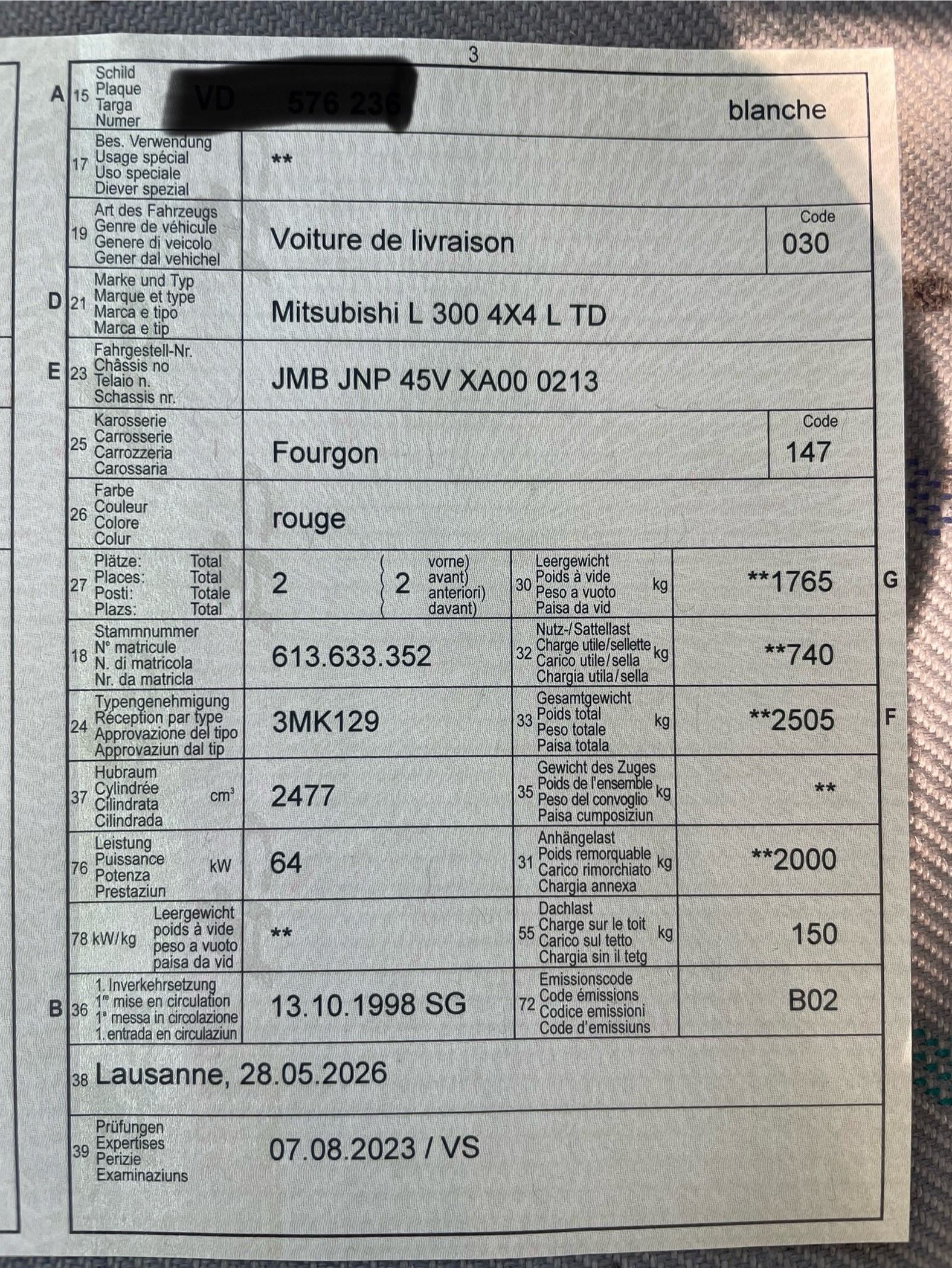 MITSUBISHI 4*4 L TD-image-5