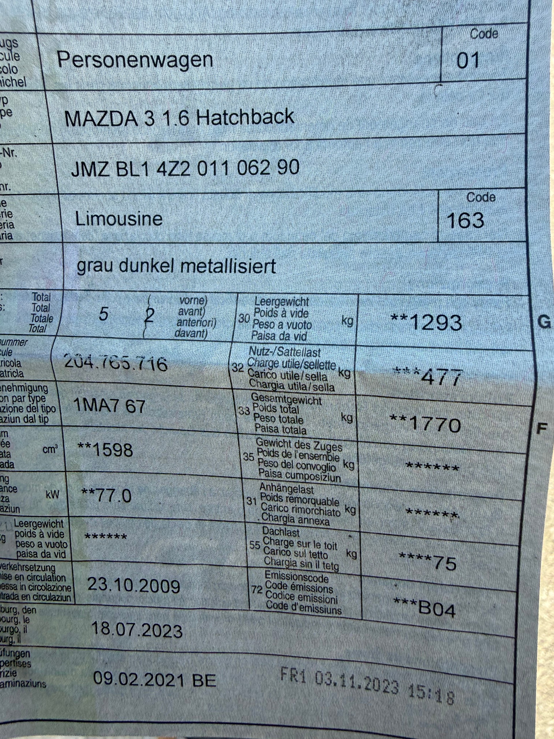 MAZDA 3 1.6 16V Confort-image-7